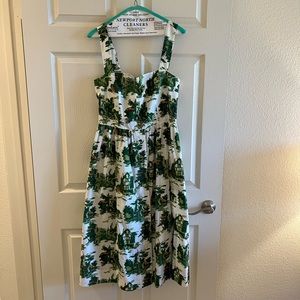 Cara Cara Green Toile Dress